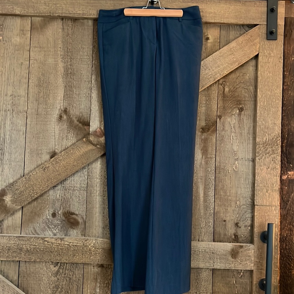 Heather Blue Tall Wide Leg Dress Pant